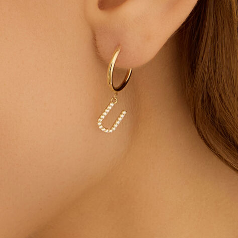 Mono Orecchino A Cerchio Toujours Oro Giallo Cubic Zirconia - Mono Orecchino Donna | Stroili