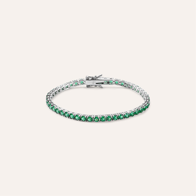 Bracciale Tennis Silver Rainbow Argento Rodiato Cubic Zirconia - Bracciali Tennis Donna | Stroili
