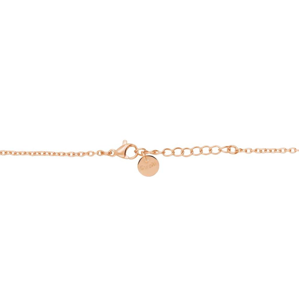 Collana in acciaio rosato e strass con ciondolo a forma di cuore - Collane Donna | Stroili