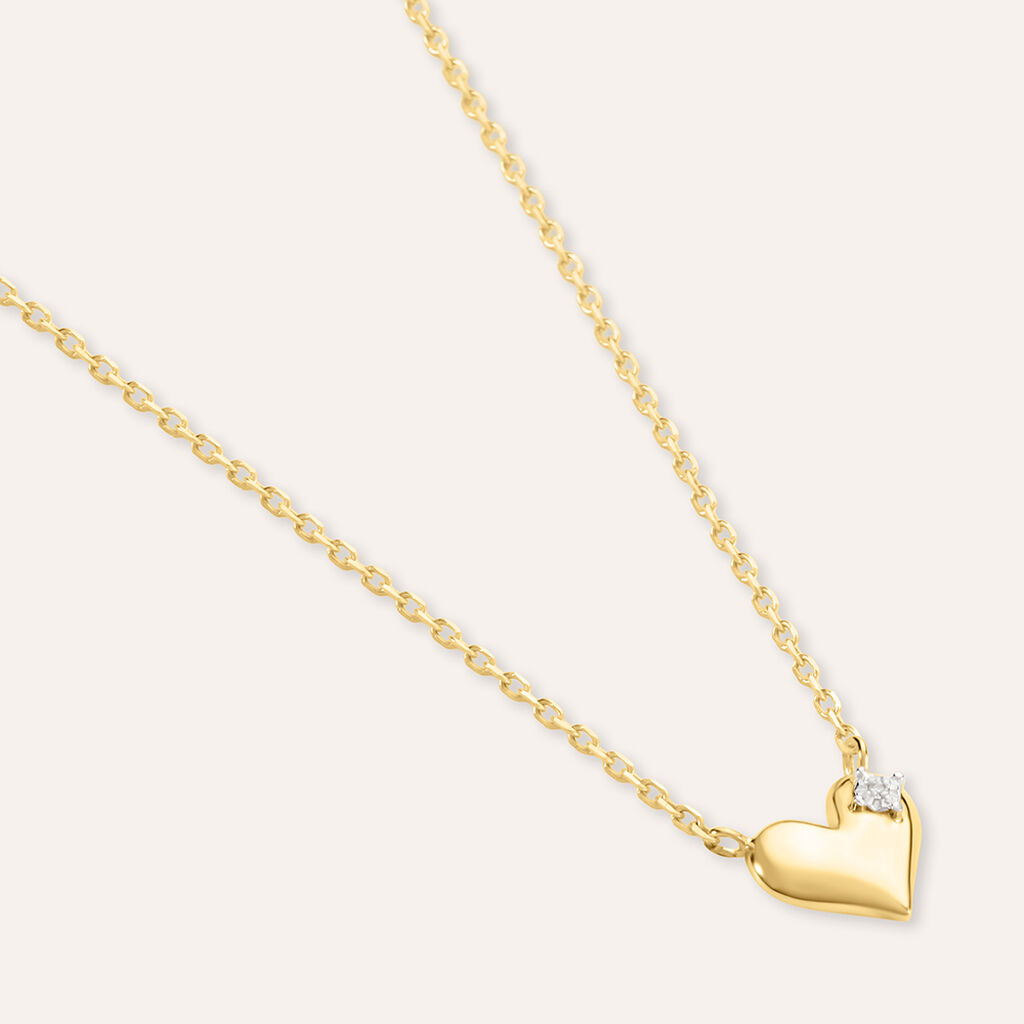 Collana Mon Petit Oro Bicolore Diamante