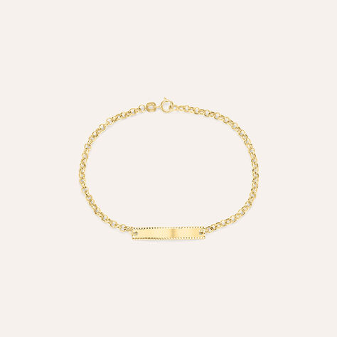 Bracciale Con Targhetta Religious Gold Oro Giallo - Bracciali Bambino | Stroili