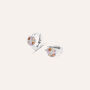 Orecchini A Cerchio Silver Baby Argento Rodiato Cubic Zirconia