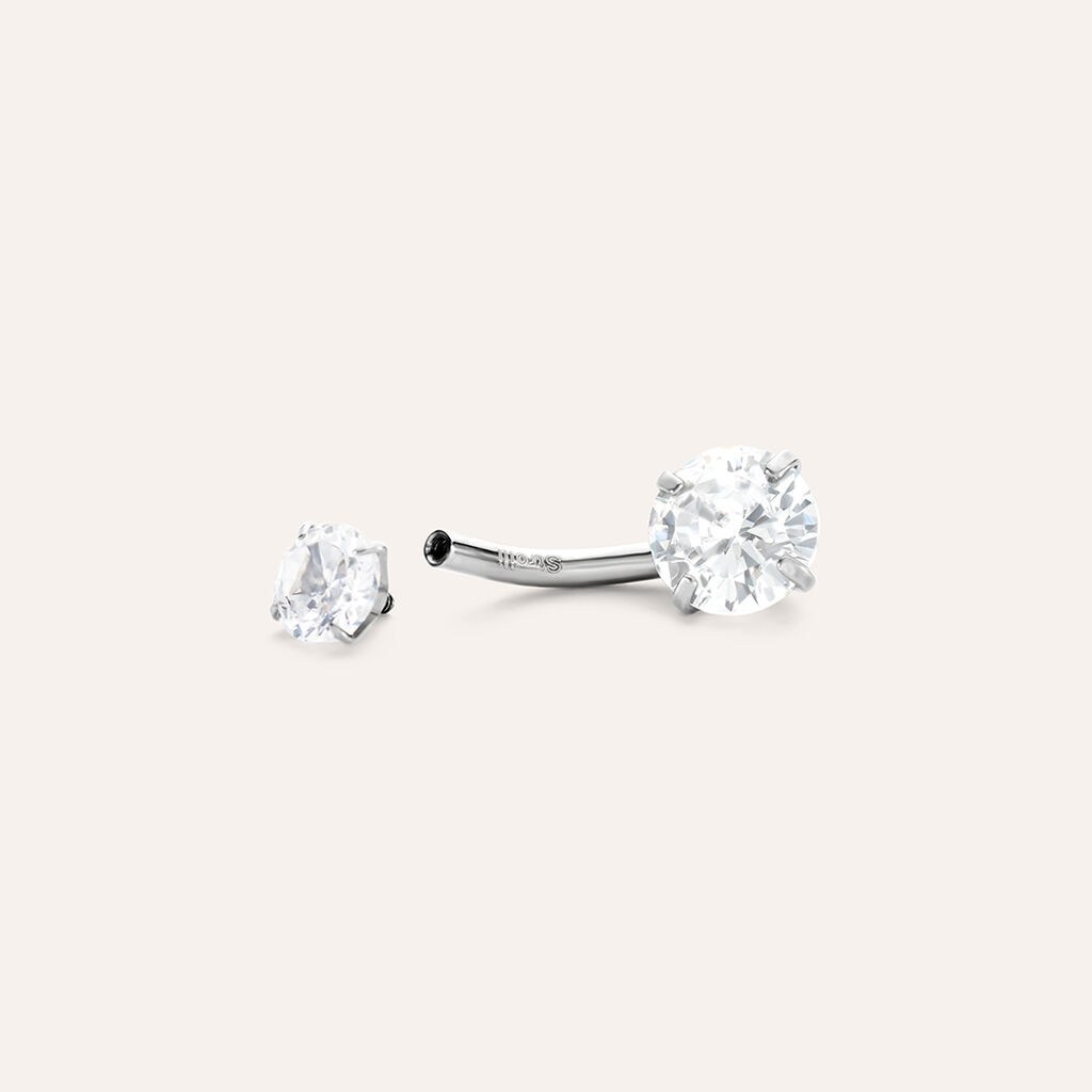 Piercing Ombelico Lady Code Acciaio Cristallo - Gioielli Donna | Stroili