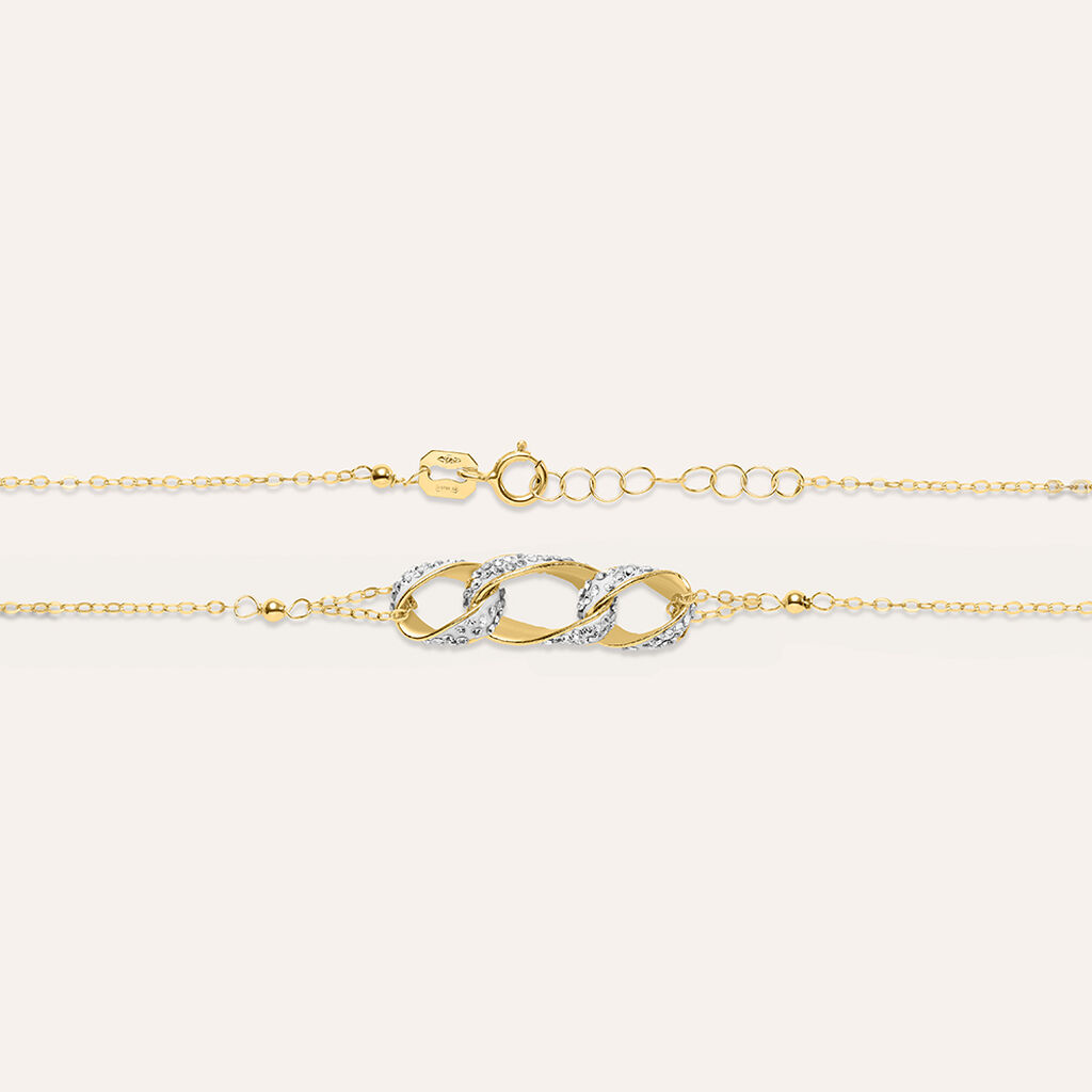 Collana Christelle Oro Giallo Cristallo - Collane Donna | Stroili