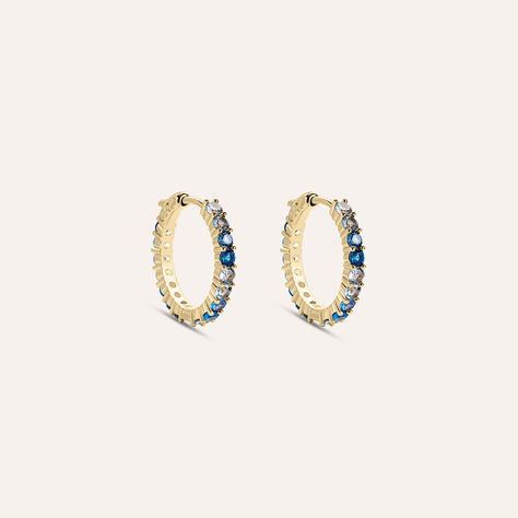 Orecchini A Cerchio Golden Dream Placcato Oro Giallo Cubic Zirconia - Orecchini a Cerchio Donna | Stroili