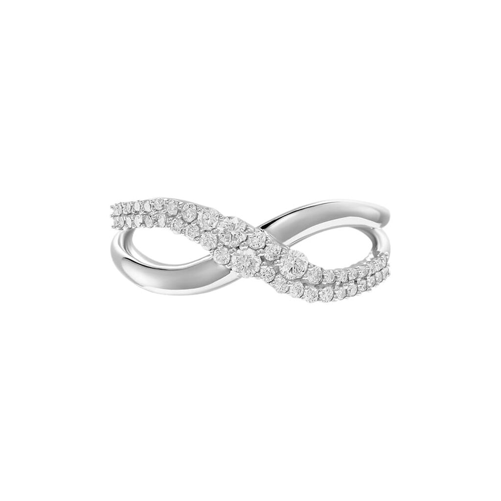 Anello Fascia Sophia Oro Bianco Diamante - Anelli con Pietre Donna | Stroili