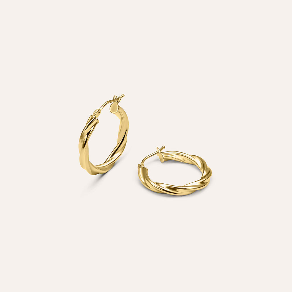 Orecchini A Cerchio Gold Essence Oro Giallo