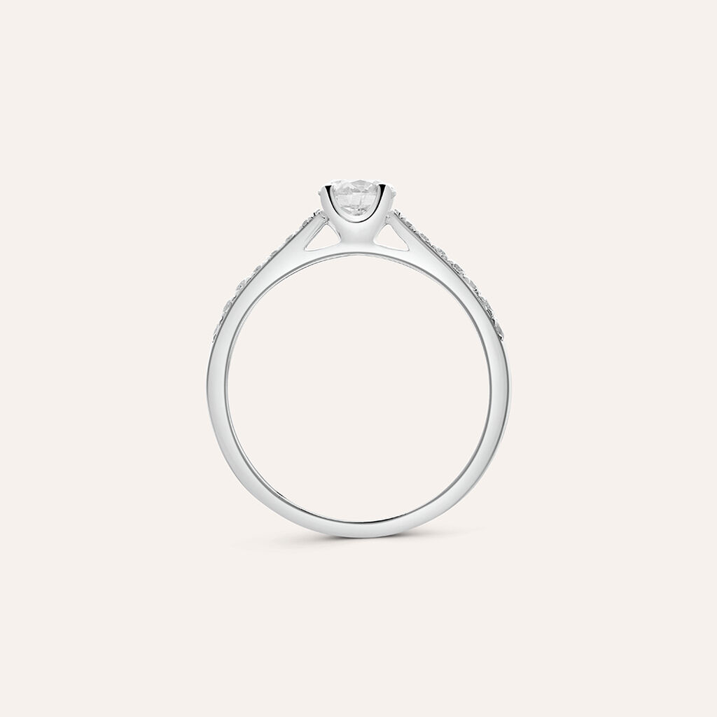 Anello Solitario Diamade Oro Bianco Diamante Lab-Grown - Anelli con Pietre Donna | Stroili