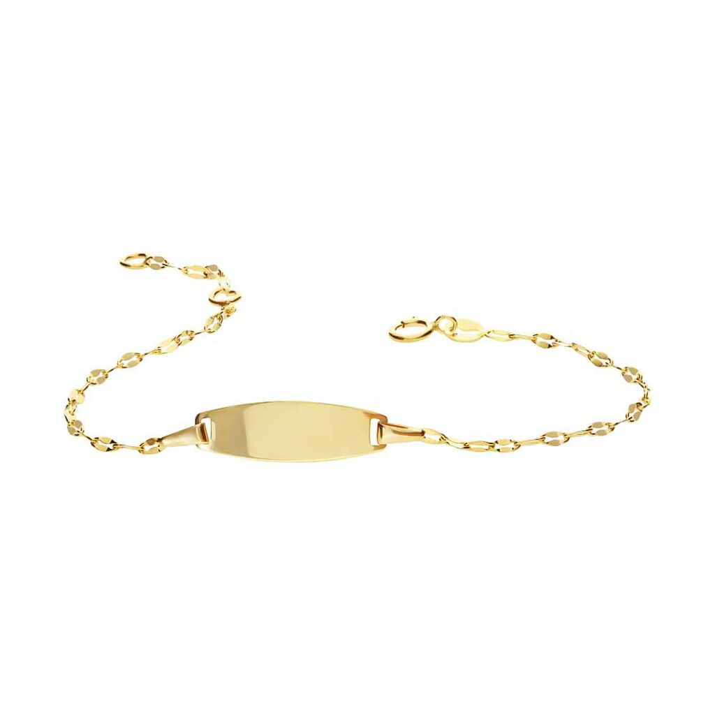 Bracciale Con Targhetta Holy Oro Giallo - Bracciali con Incisione Bambino | Stroili