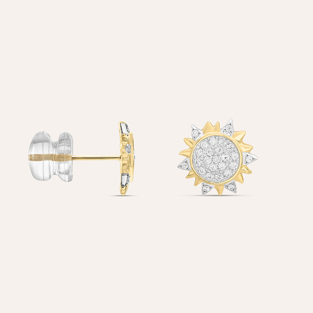 Orecchini Lobo Claire Oro Giallo Cubic Zirconia - Orecchini a Lobo Donna | Stroili