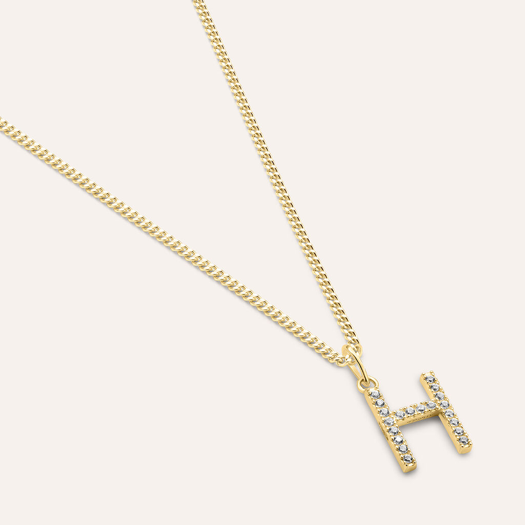 Pendente Po&egrave;me Oro Giallo Cubic Zirconia