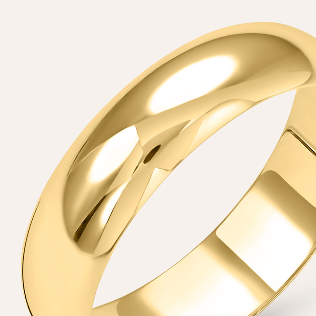 Fede Mantovana Leggera 5 mm Oro Giallo - Anelli con Incisione Unisex | Stroili