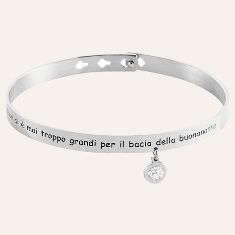 Bangle Sunrise Acciaio Cristallo - Bracciali Rigidi Donna | Stroili