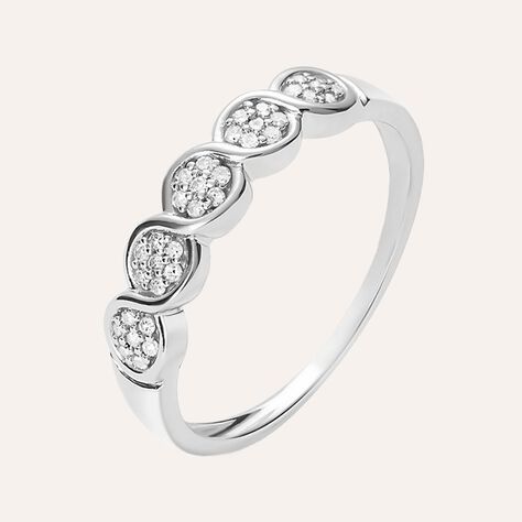Anello Riviere Sophia Oro Bianco Diamante - Anelli Riviere Donna | Stroili