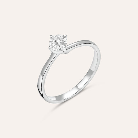Anello Solitario Valentino Diamade Oro Bianco Diamante Lab-Grown - Anelli con Pietre Donna | Stroili