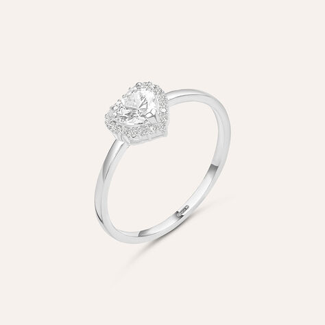Anello Solitario Claire Oro Bianco Cubic Zirconia - Anelli con Pietre Donna | Stroili