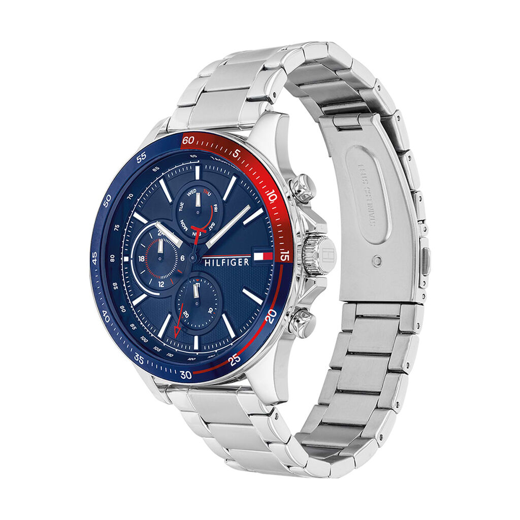 Orologio multifunzione Bank cinturino e cassa in acciaio - Orologi  | Stroili