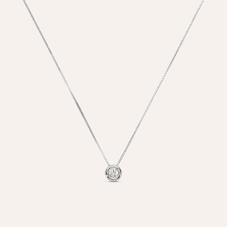 Collana Punto Luce Firmamenti Oro Bianco Diamante - Collane Punto Luce Donna | Stroili