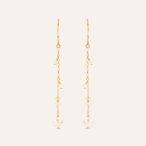 Orecchini Pendenti Gabrielle Oro Giallo Perla D'Acqua Dolce - Orecchini Pendenti Donna | Stroili