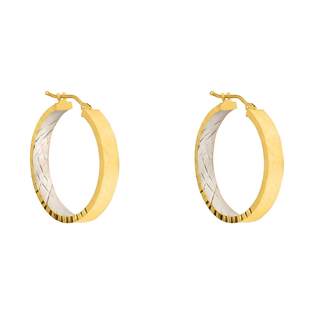 Orecchini A Cerchio Toujours Oro Bicolore - Orecchini a Cerchio Donna | Stroili