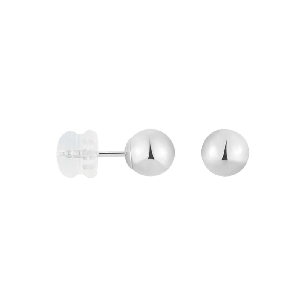 Orecchini Lobo Bon Ton Oro Bianco - Orecchini a Lobo Donna | Stroili