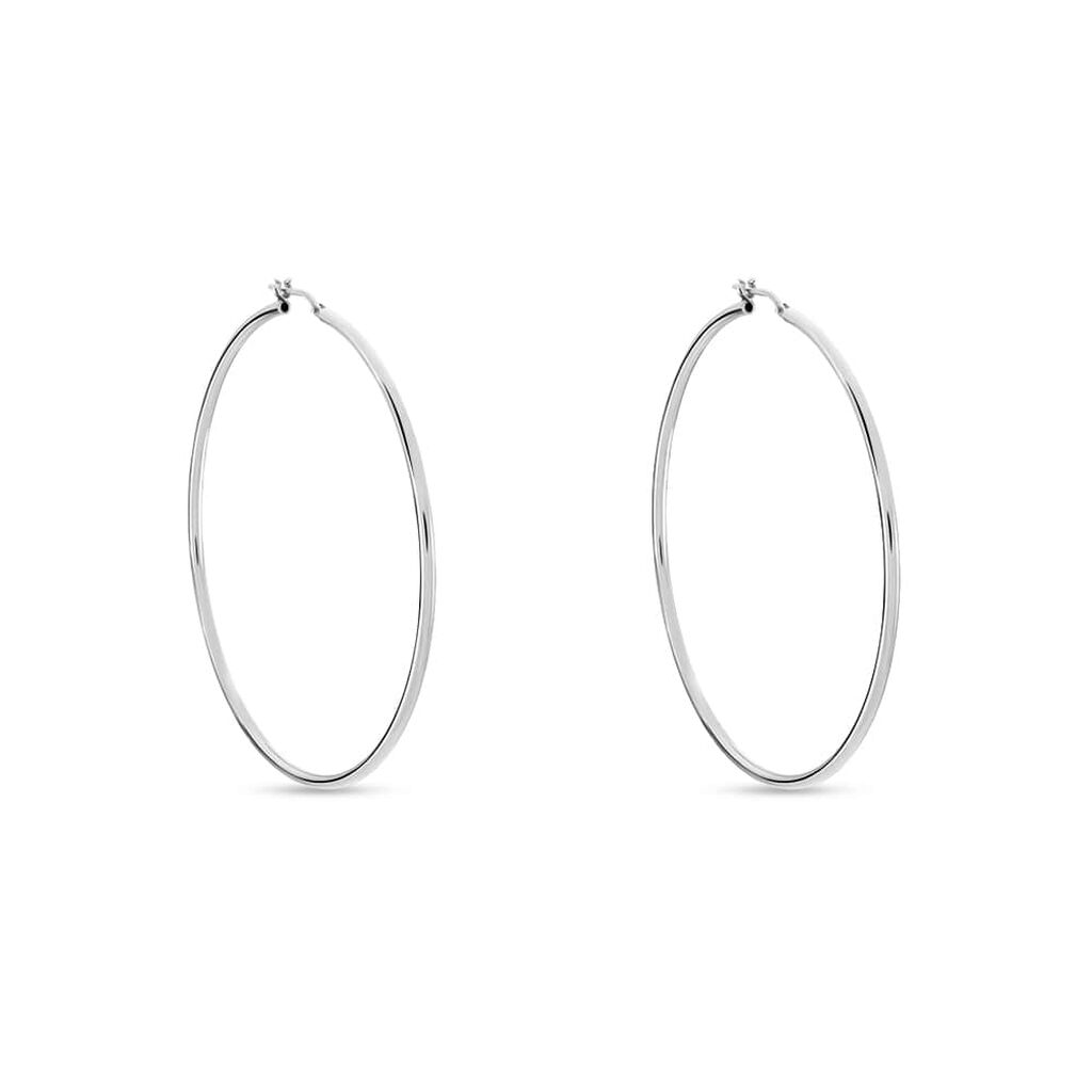 Orecchini A Cerchio Silver Collection Argento Rodiato - Orecchini a Cerchio Donna | Stroili