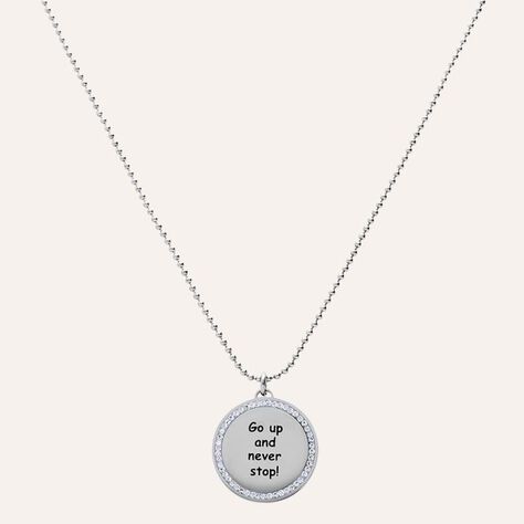 Collana in acciaio e strass Go up and never stop! - Collane Donna | Stroili