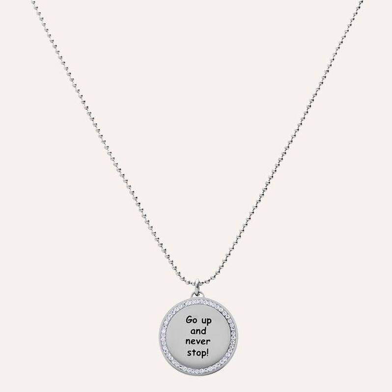 Collana in acciaio e strass Go up and never stop! - Collane Donna | Stroili