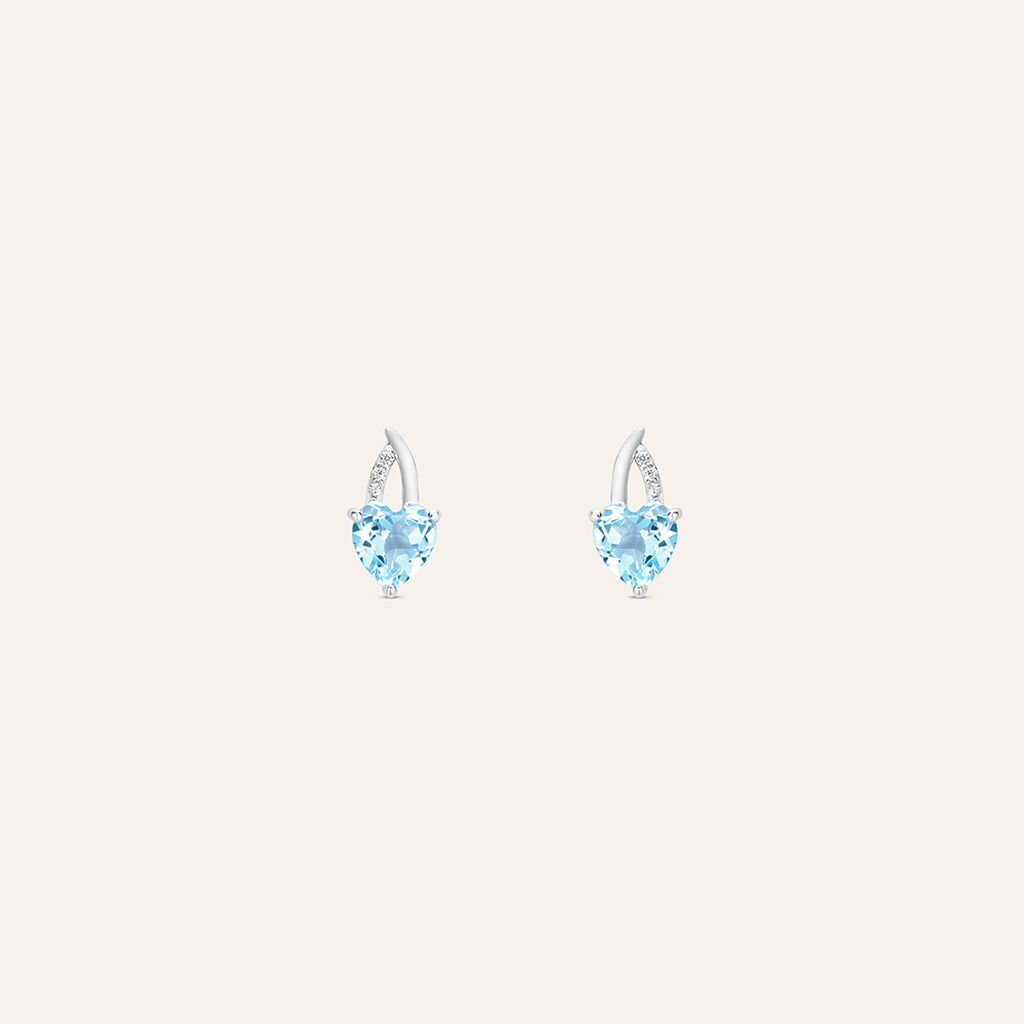 Orecchini Lobo Amélie Oro Bianco Topazio Cubic Zirconia - Orecchini a Lobo Donna | Stroili