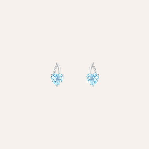 Orecchini Lobo Amélie Oro Bianco Topazio Cubic Zirconia - Orecchini a Lobo Donna | Stroili