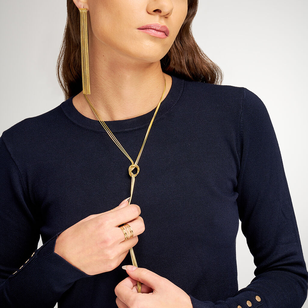 Collana Lady Code Acciaio Giallo - Collane Donna | Stroili