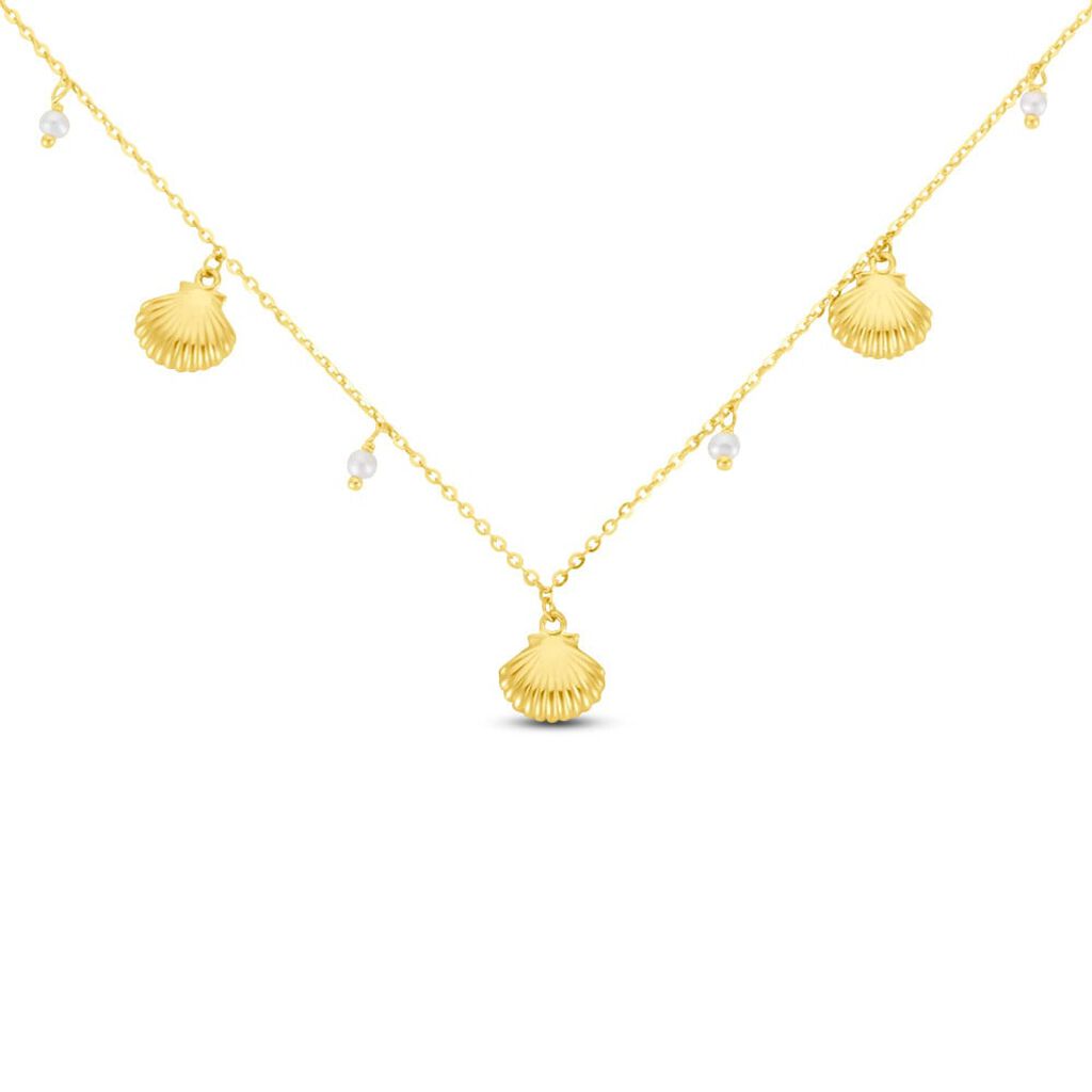 Collana Beverly Oro Giallo Perla D'Acqua Dolce