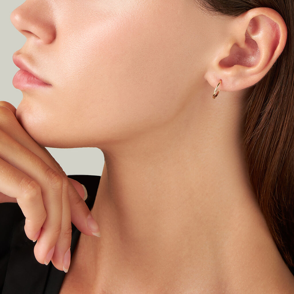 Orecchini A Cerchio Toujours Oro Bianco - Orecchini a Cerchio Donna | Stroili