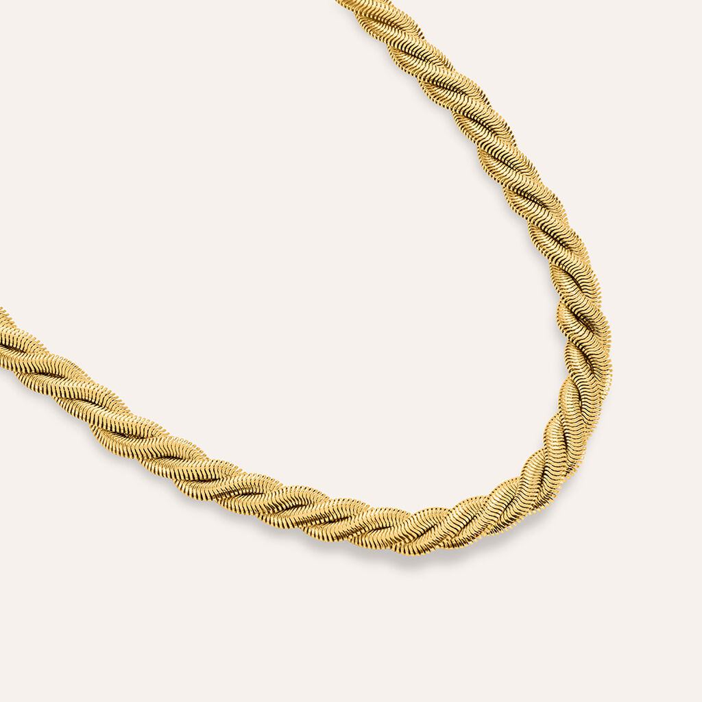 Collana Radiance Acciaio Dorato