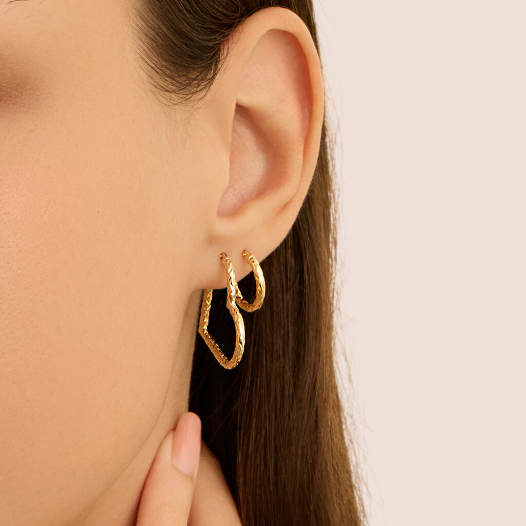 Orecchini A Cerchio Toujours Oro Giallo - Orecchini a Cerchio Donna | Stroili