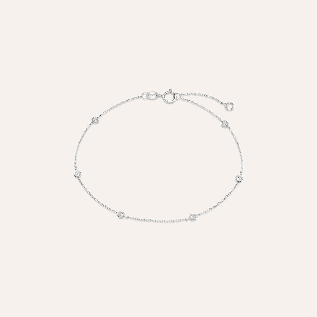 Bracciale Con Infinito In Oro E Zirconi - Braccialetto Infinity Cappagli Gioielli 25760 Zoom