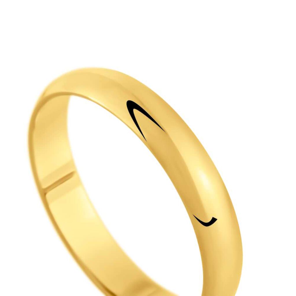 Fede Mantovana 4 mm Oro Giallo - Anelli con Incisione Unisex | Stroili