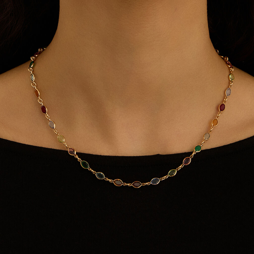 Collana Golden Dream Placcato Oro Giallo Cubic Zirconia