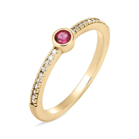 Anello Solitario Golden Dream Placcato Oro Giallo Cristallo - Anelli con Pietre Donna | Stroili