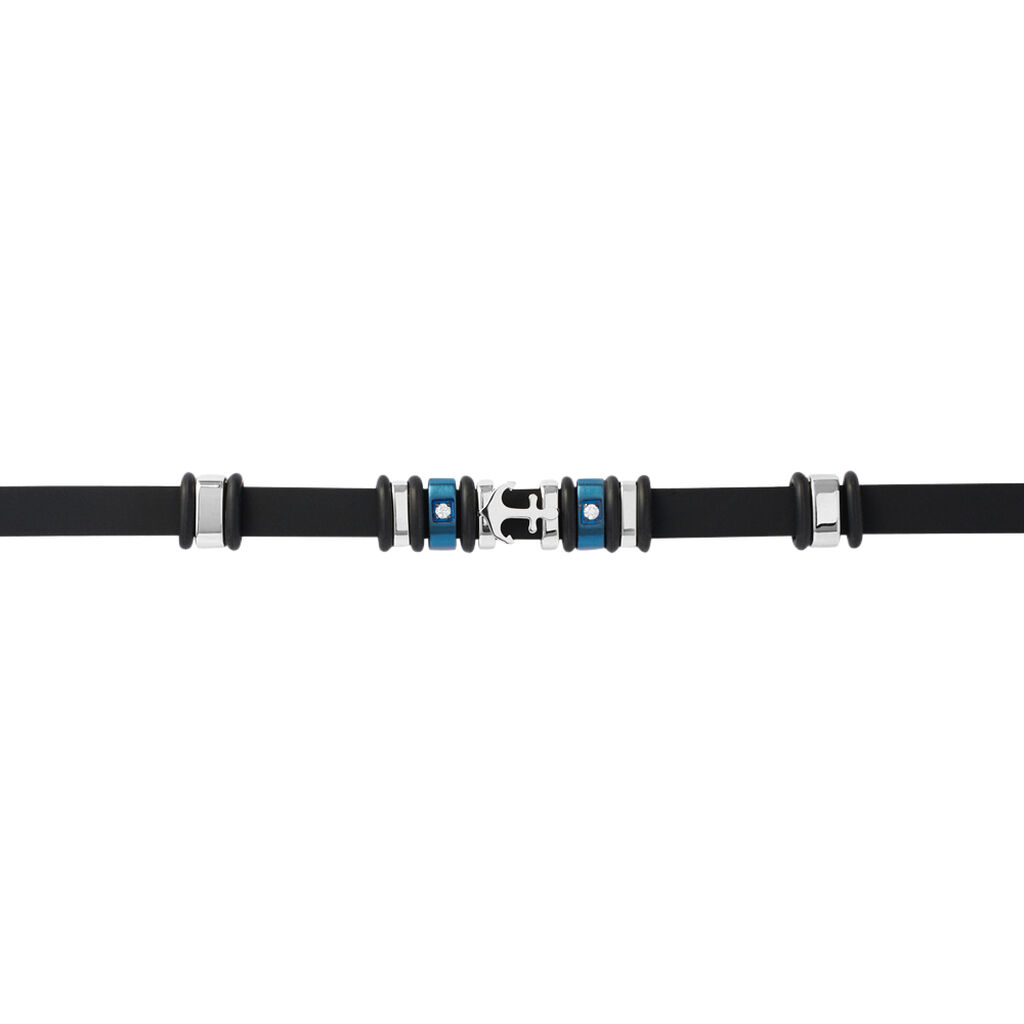 Bracciale Man Code Acciaio Bicolore Cristallo - Bracciali Uomo | Stroili