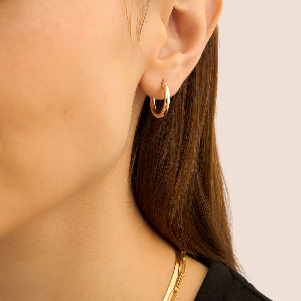 Mono Orecchino A Cerchio Toujours Oro Giallo - Mono Orecchino Unisex | Stroili