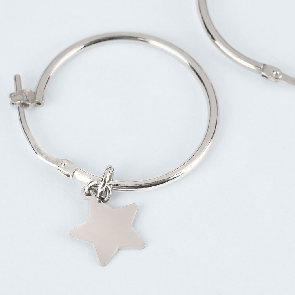Orecchini A Cerchio Silver Collection Argento Rodiato - Orecchini a Cerchio Donna | Stroili