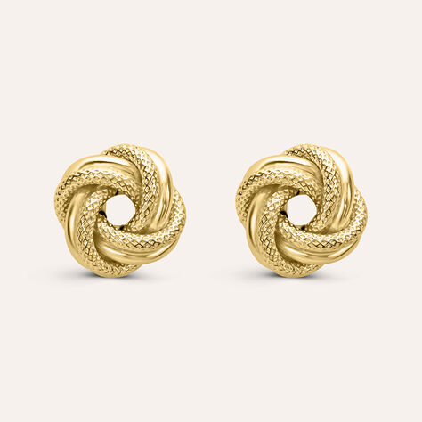 Orecchini Lobo Gold Essence Oro Giallo - Orecchini a Lobo Donna | Stroili