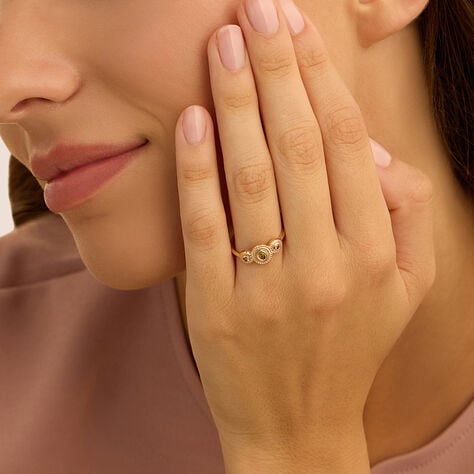 Anello Fantasia Golden Dream Placcato Oro Giallo Cubic Zirconia - Anelli con Pietre Donna | Stroili