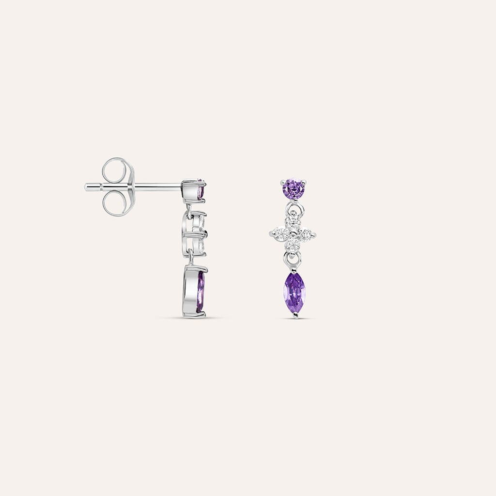 Orecchini Pendenti Silver Elegance Argento Rodiato Cubic Zirconia - Orecchini Pendenti Donna | Stroili
