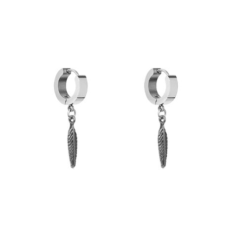 Orecchini A Cerchio Uomo Acciaio Inossidabile - Save Brave SBE-INDIA-2 - Foto 6