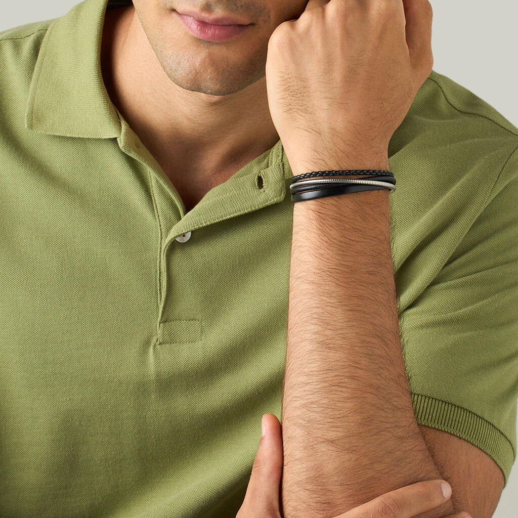 Bracciale Man Code Acciaio - Bracciali Uomo | Stroili
