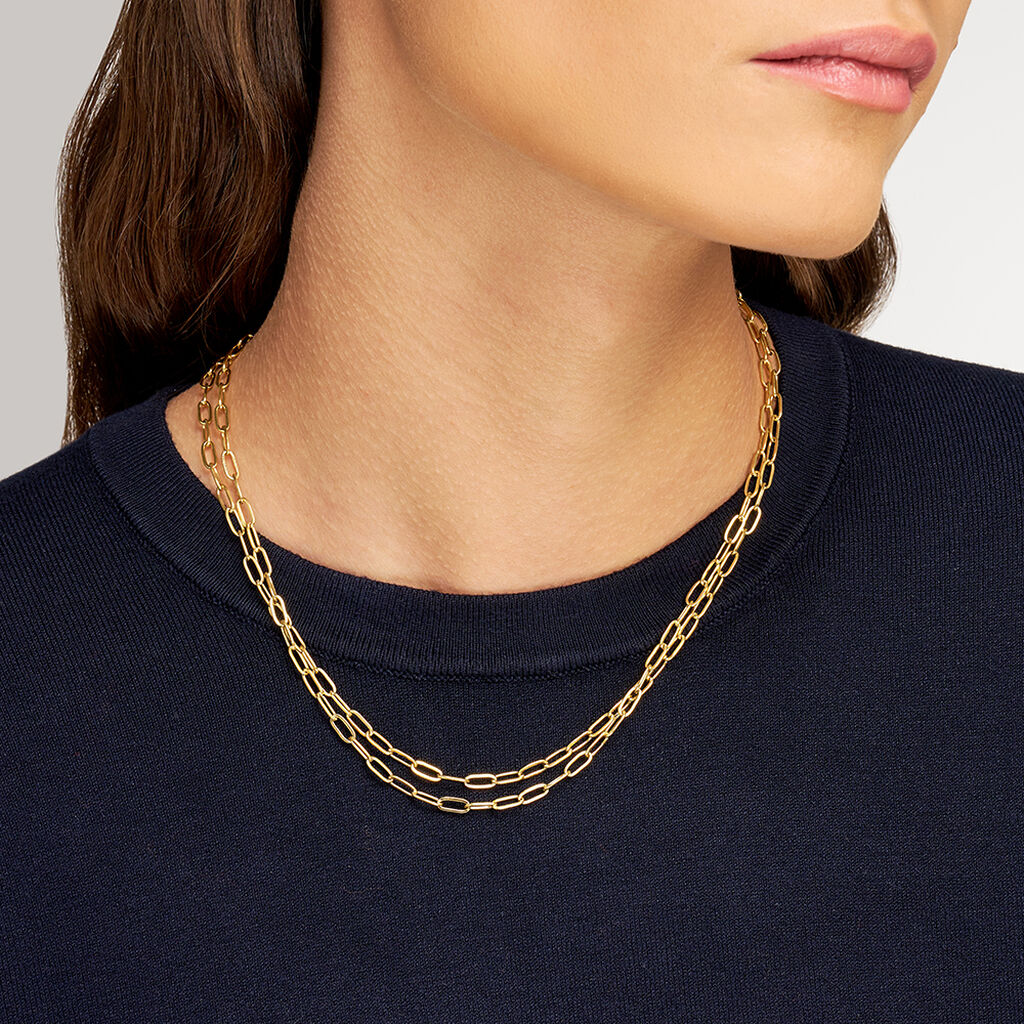 Collana Lady Code Acciaio Dorato - Collane Donna | Stroili