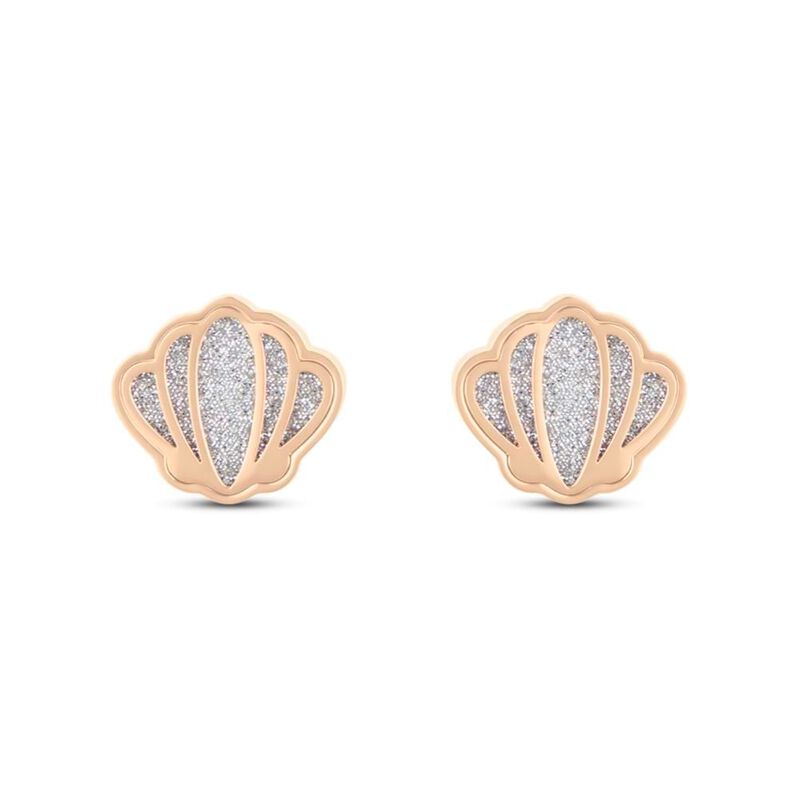 Orecchini a lobo Lady Shine Acciaio Rosato Conchiglia - Orecchini a Lobo Donna | Stroili
