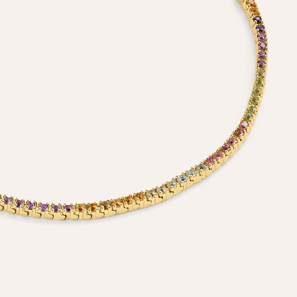 Bracciale Amélie Oro Giallo Ametista Citrino Topazio Tormalina Peridoto - Bracciali Donna | Stroili